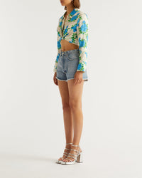 Short court à coupe regular - Light Blue