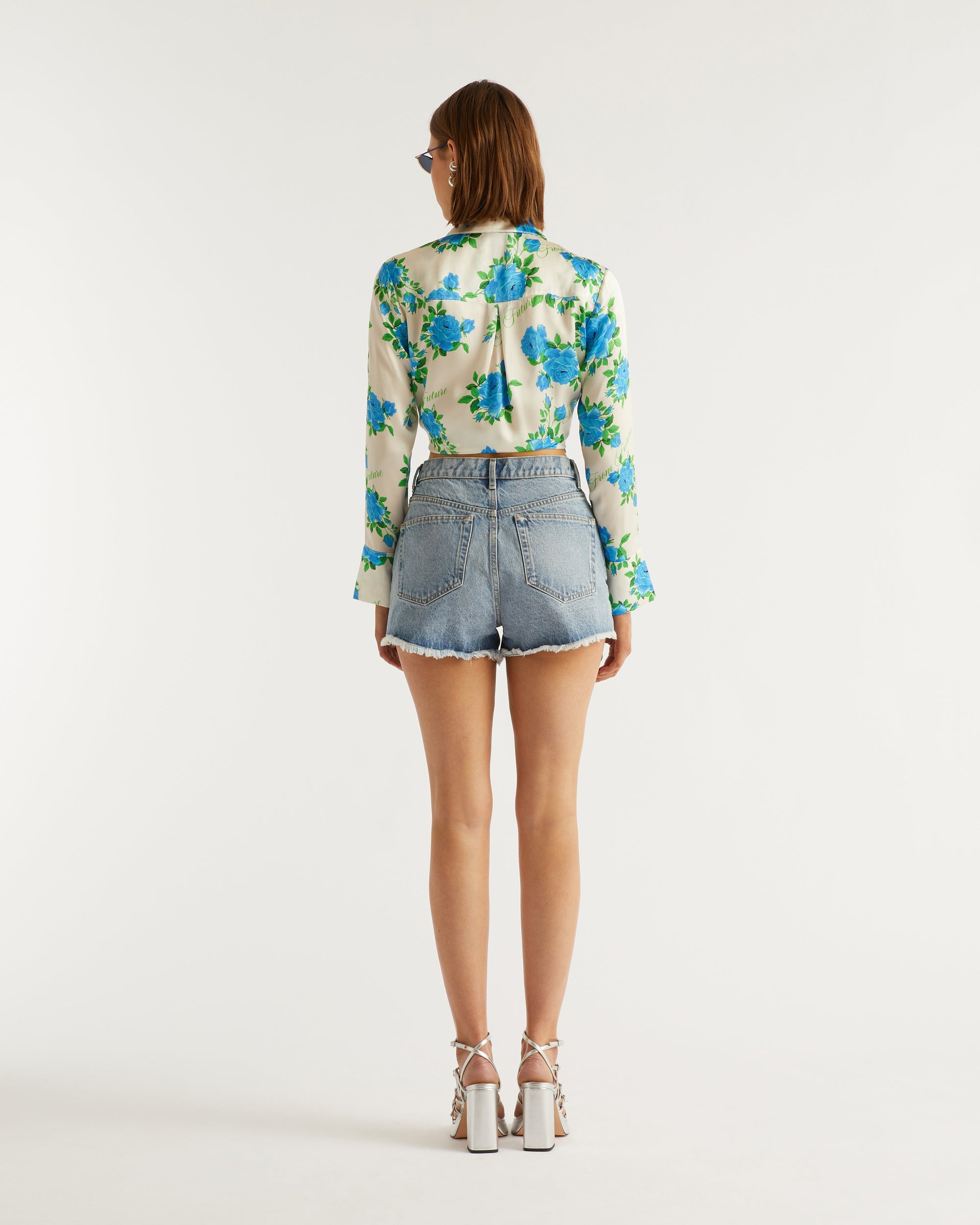 Short court à coupe regular - Light Blue