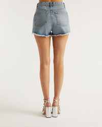 Short court à coupe regular - Light Blue