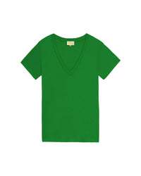 T-shirt à col V - Summer Green
