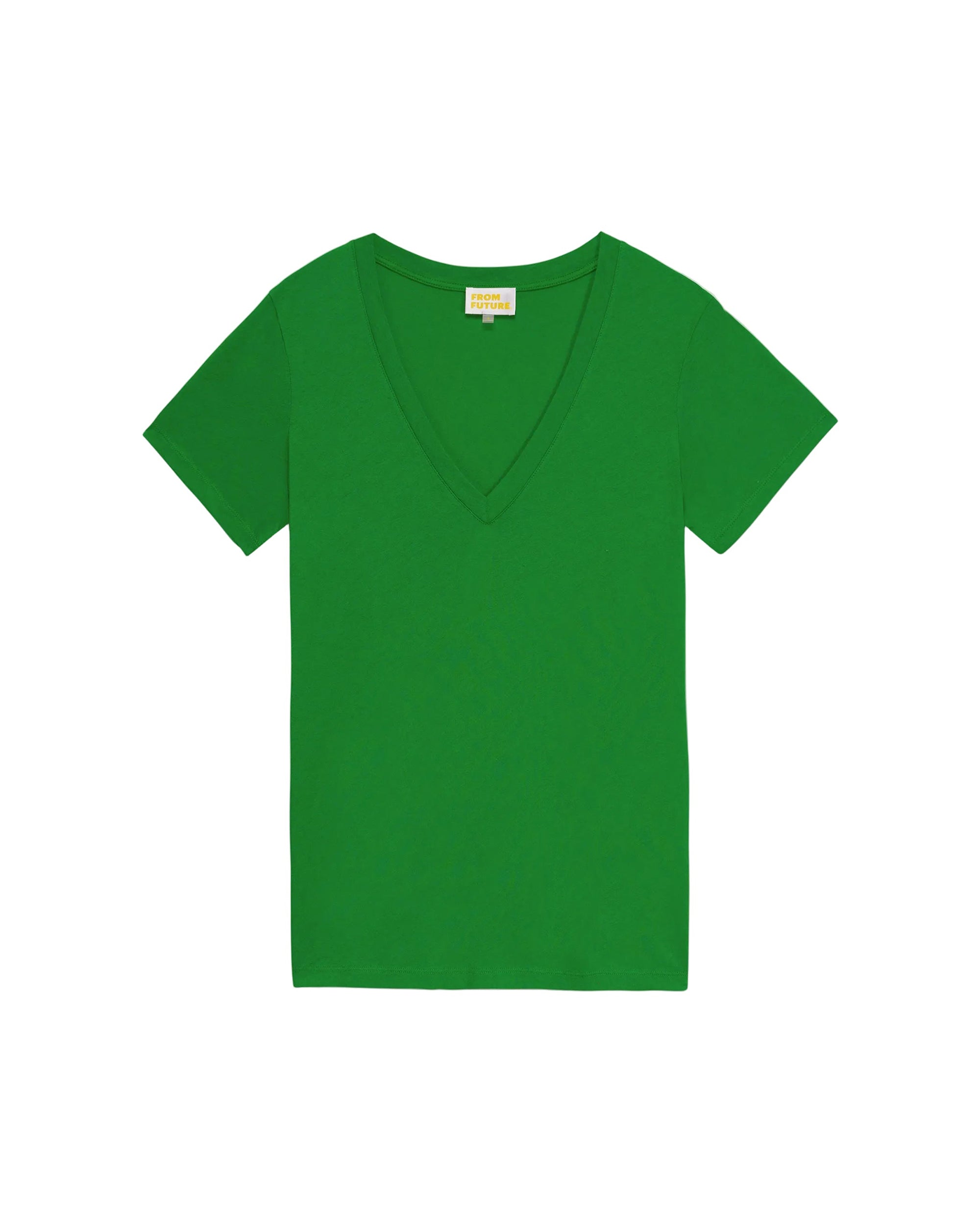 T-shirt à col V - Summer Green