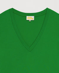 SUMMER GREEN / NEW / QTY : 1 / T-Shirt Col V Supima - Summer Green