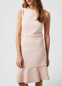 Robe courte sans manches - Corail