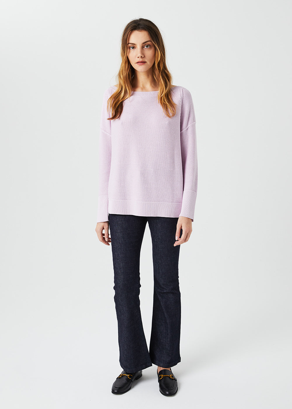 Pull col bateau - Violet Pale