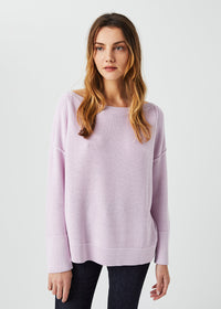 Pull col bateau - Violet Pale