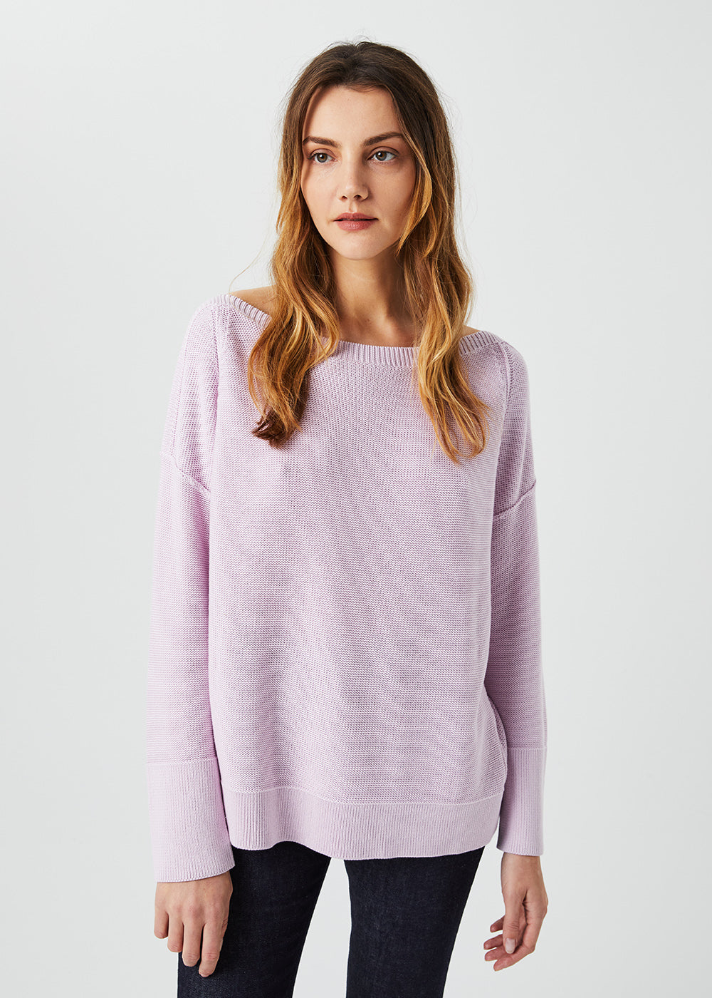 Pull col bateau - Violet Pale