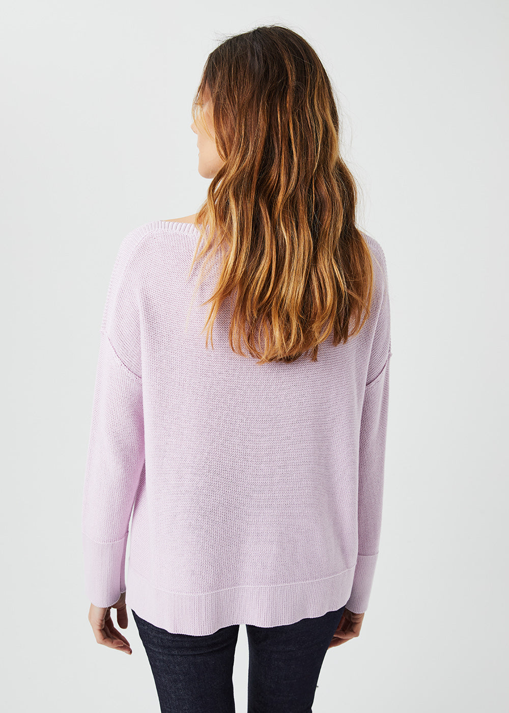 Pull col bateau - Violet Pale