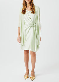 Silk muslin cape - Pale Green