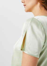 Robe drapee - Vert Pale