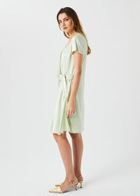 Robe drapee - Vert Pale