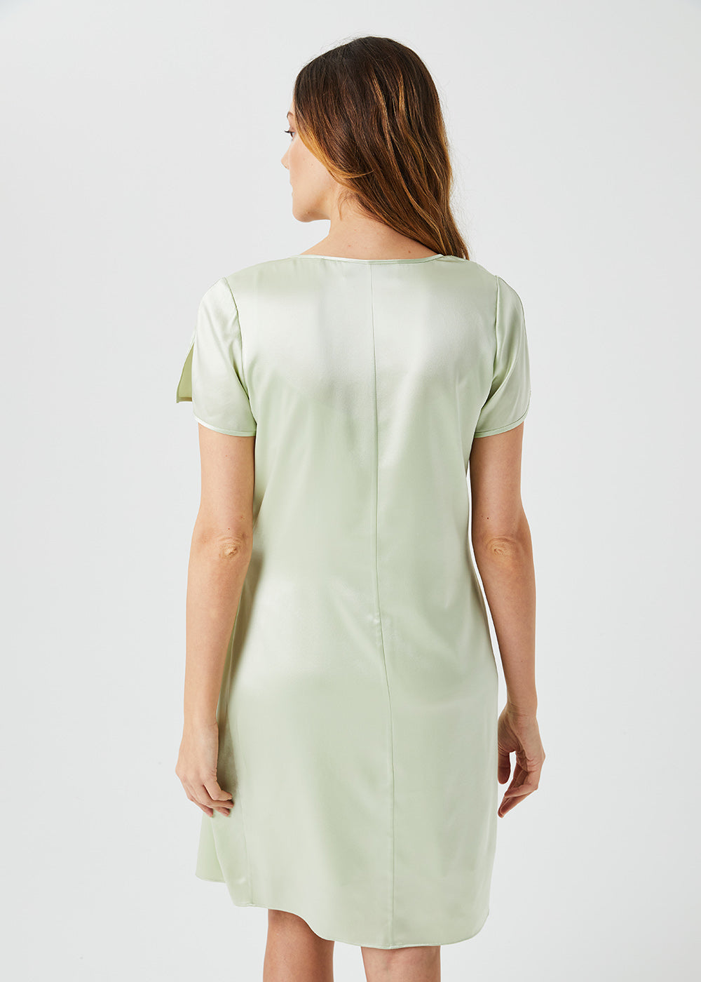 Robe drapee - Vert Pale