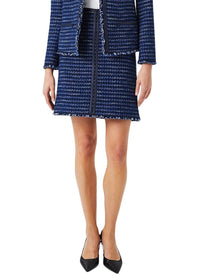 Jupe tweed - Marine