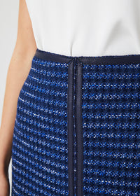 Jupe tweed - Marine