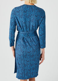 Robe coupe portefeuille - Bleu
