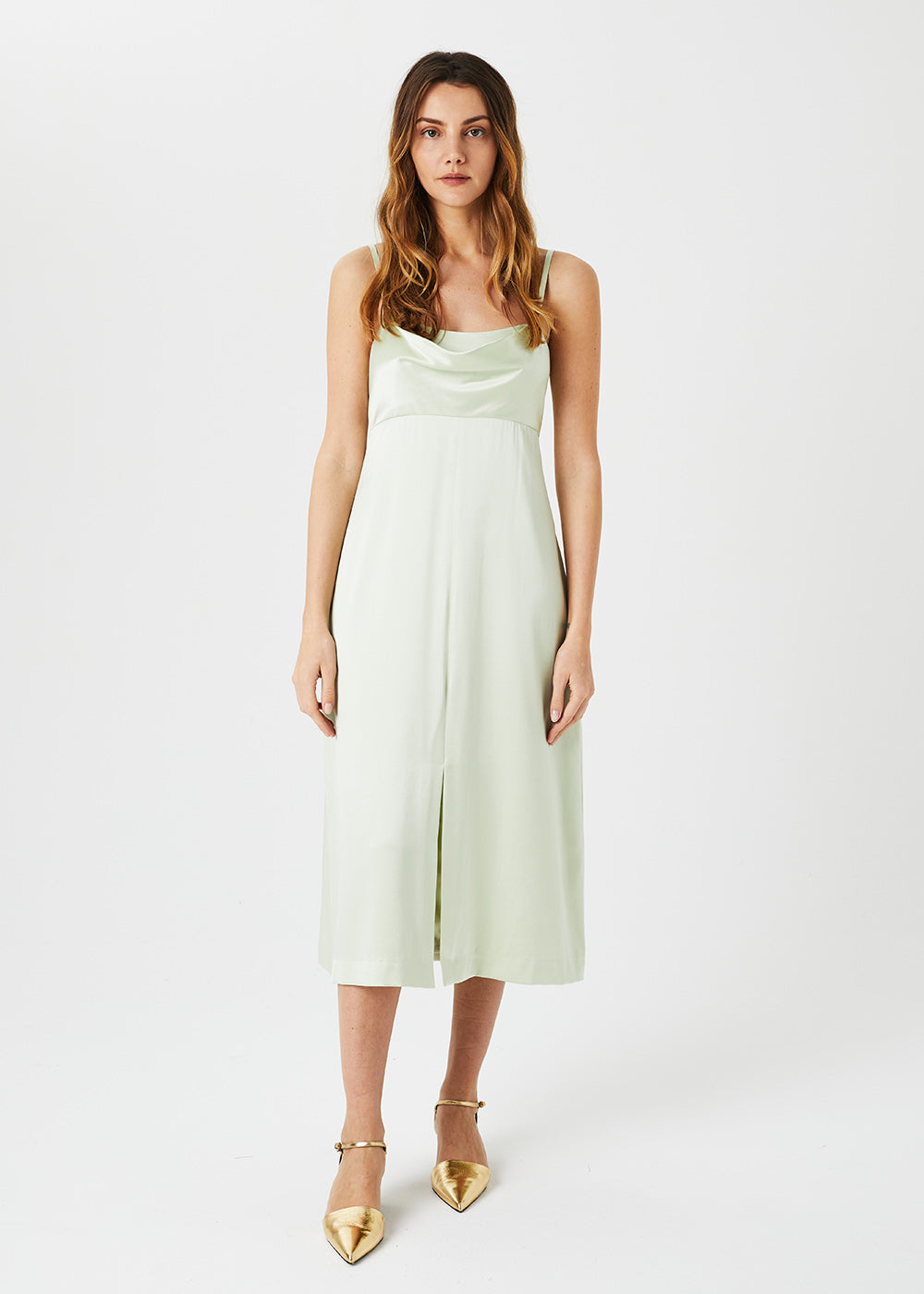 Robe a bretelles - Vert Pale