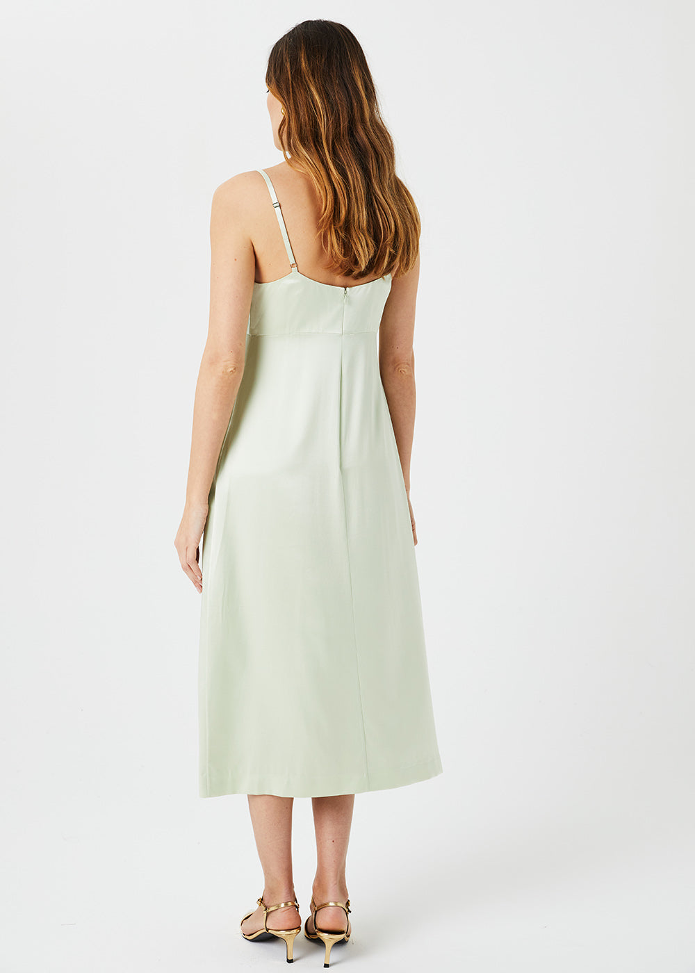 Robe a bretelles - Vert Pale