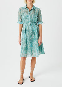 Short wrap dress - Blue