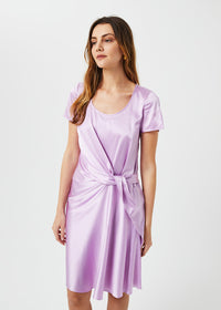Robe drapee - Violet Pale