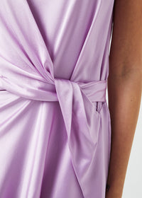 Robe drapee - Violet Pale
