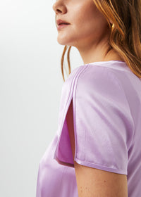 Robe drapee - Violet Pale