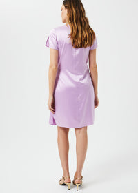 Robe drapee - Violet Pale