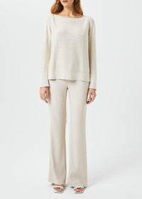 Pull col bateau en soie - Ficelle