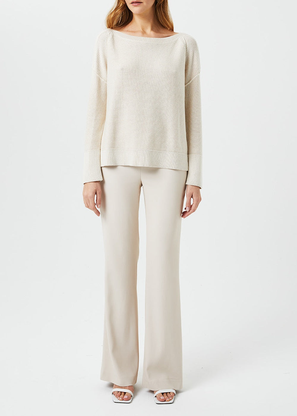 Pull col bateau en soie - Ficelle