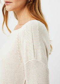 Pull col bateau en soie - Ficelle