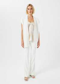 Cardigan sans manches - Blanc Optique