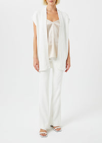 Sleeveless cardigan - Optical White