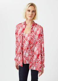 Chemise imprime cachemire - Rouge Moyen