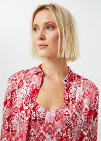 Chemise imprime cachemire - Rouge Moyen