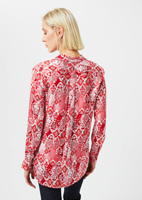 Chemise imprime cachemire - Rouge Moyen