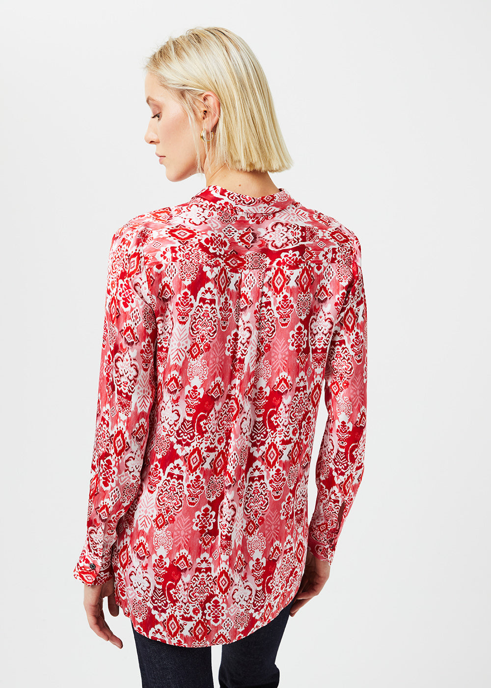 Chemise imprime cachemire - Rouge Moyen