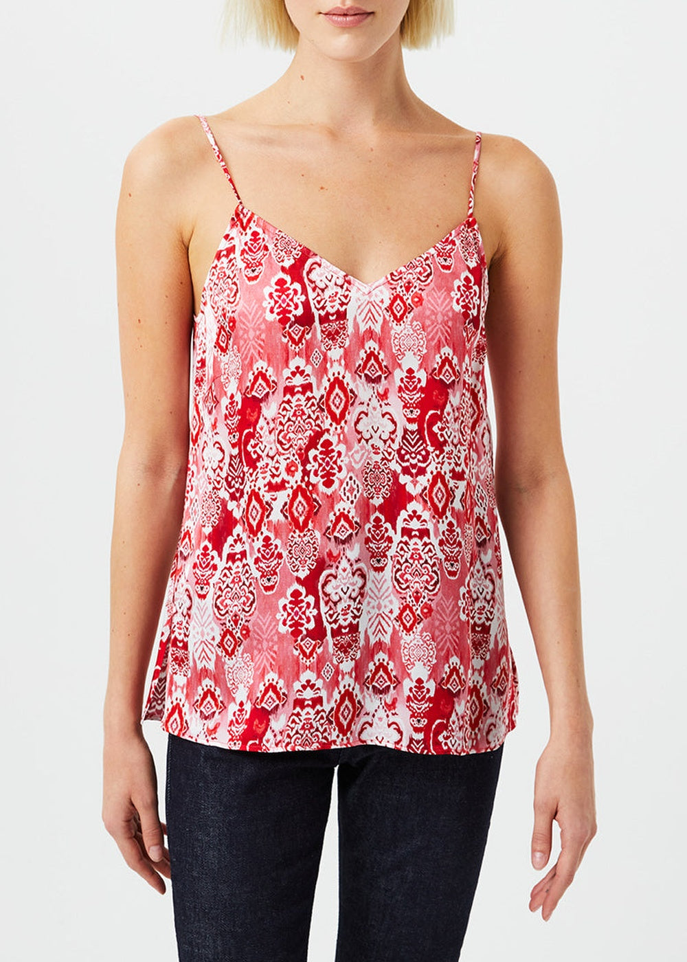 Caraco à motif jacquard - Rouge