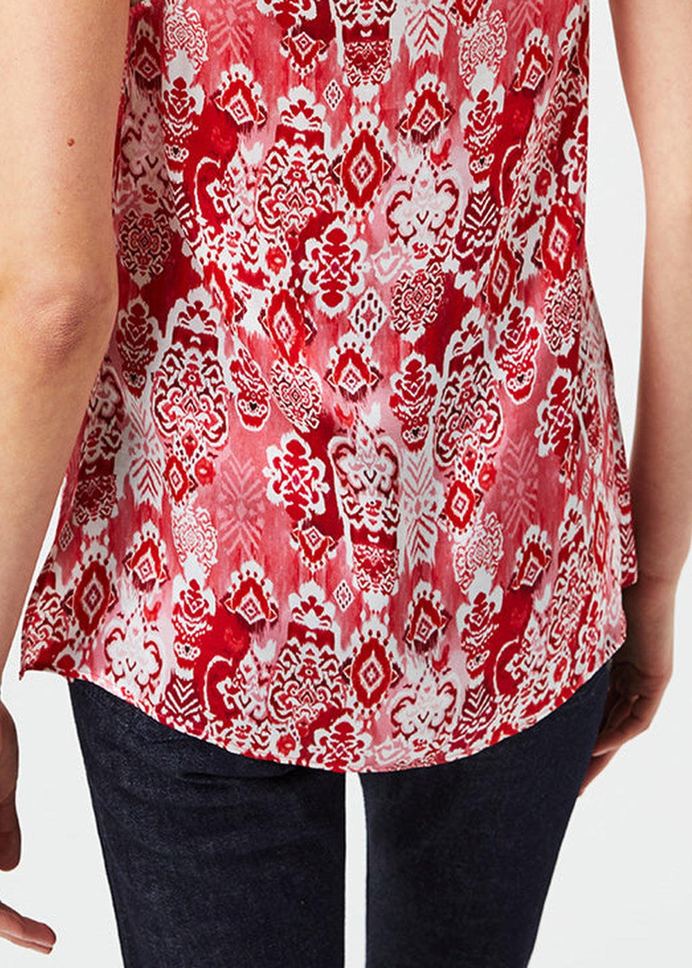 Caraco à motif jacquard - Rouge