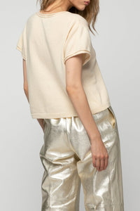 Ginger short-sleeved cardigan - Linen