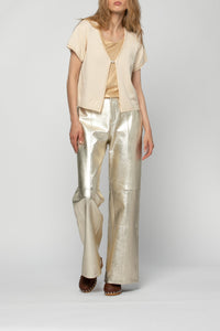 Ginger short-sleeved cardigan - Linen