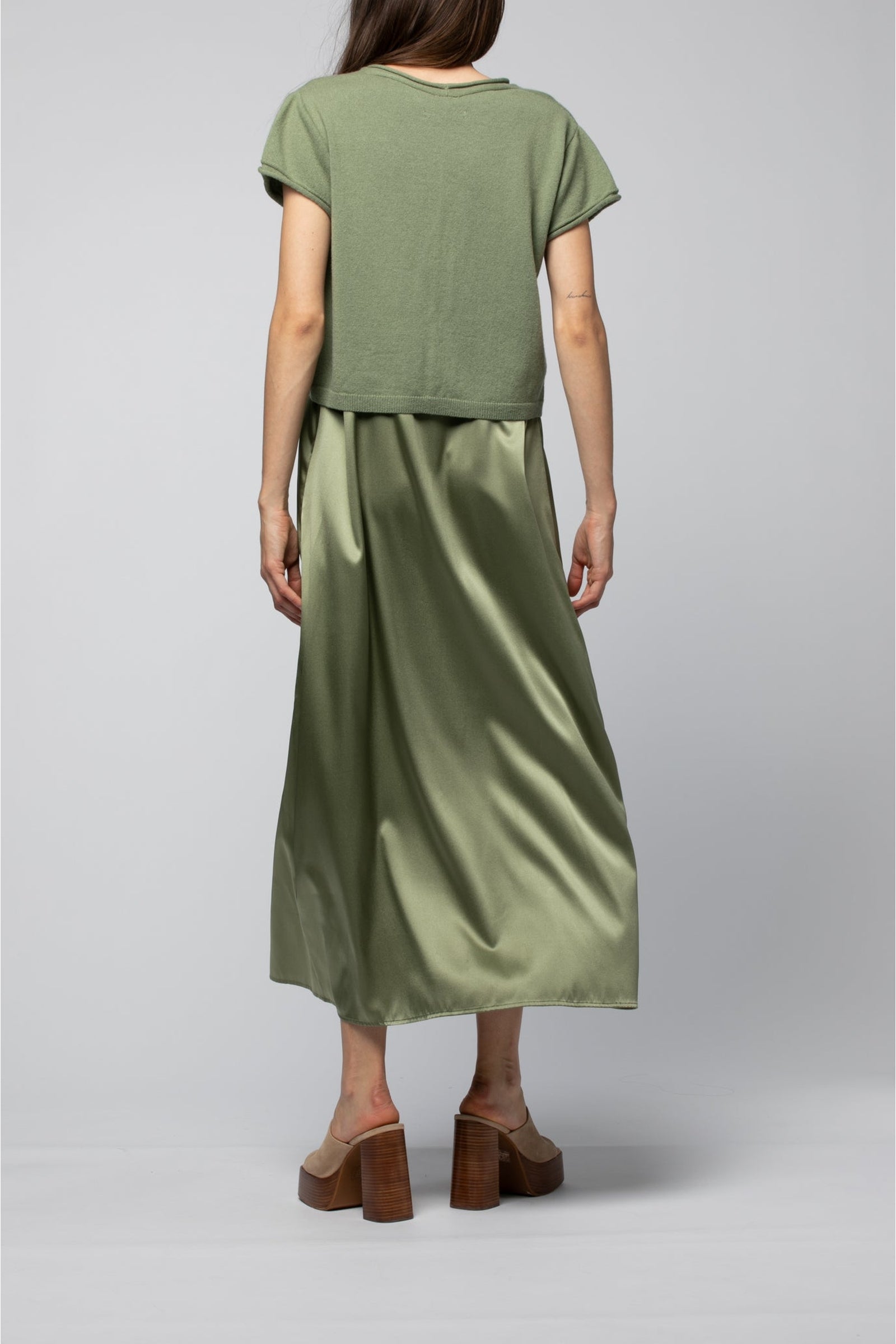 Ginger short-sleeved cardigan - Almond