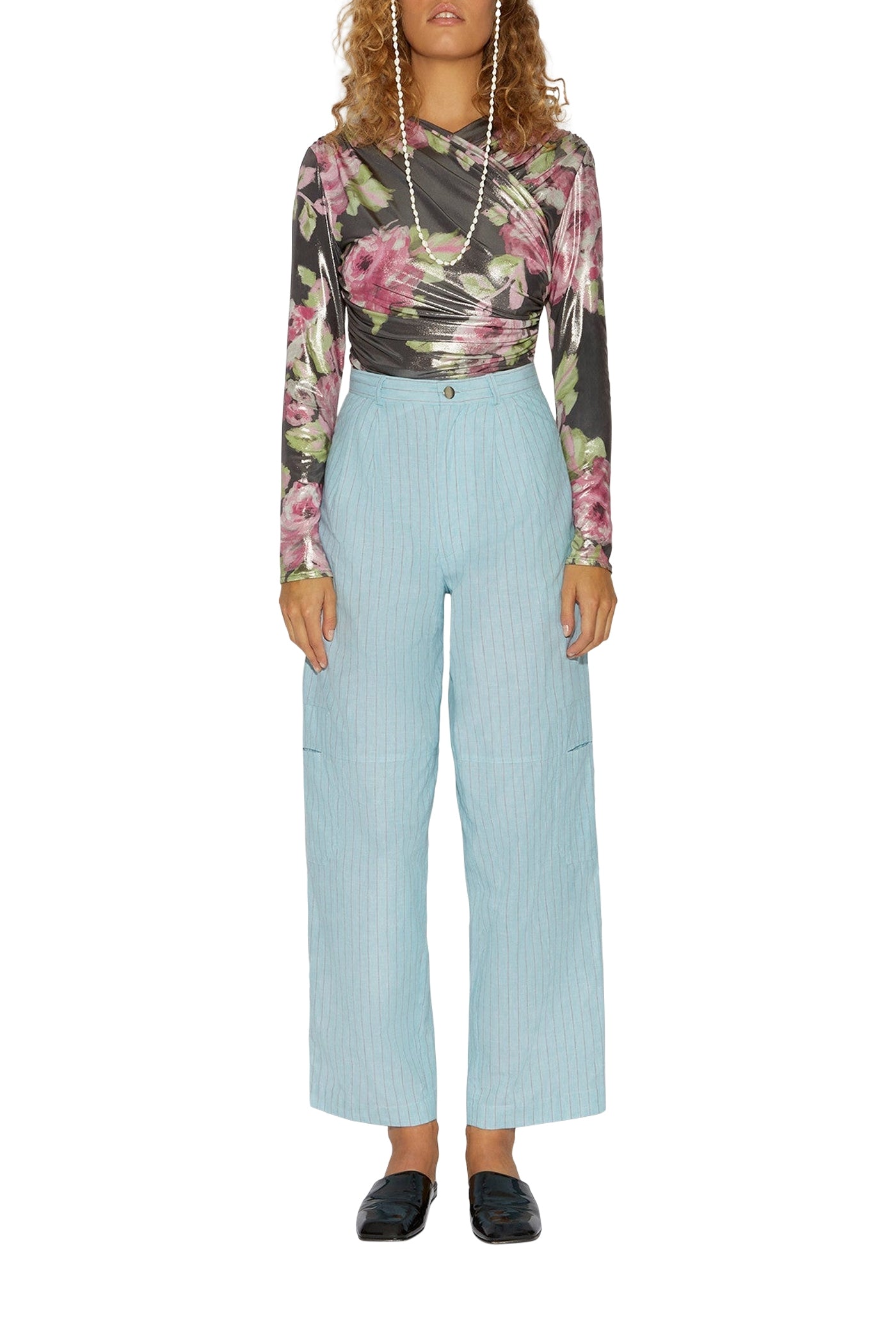 Haut Ivy Glam drapé - Rose