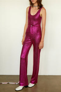 Pantalon Duke à paillettes - Bougainvillier