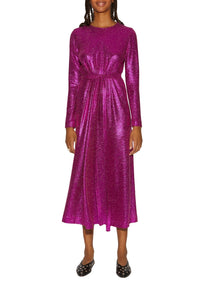 Robe longue Hollies à paillettes - Bougainvillier