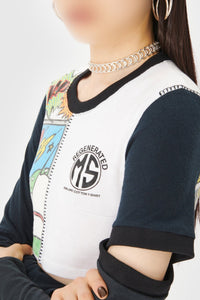 T-shirt court Upcyclé - White