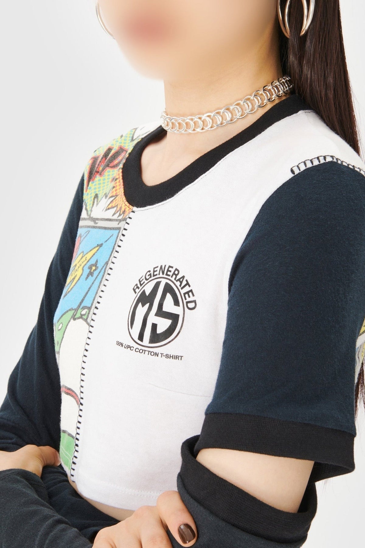 T-shirt court Upcyclé - White