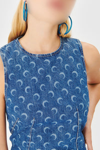 Robe courte en denim deadstock - Blue