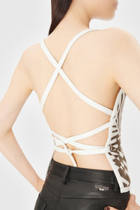 Bustier en serviettes Upcyclé - Multicolor