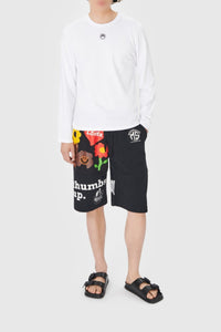 Bermuda graphique Upcyclé - Black