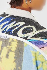 Chemise de bowling en jersey Upcyclée - Multicolor