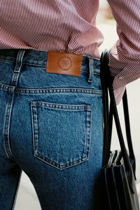 Pantalon droit vintage en denim - Old