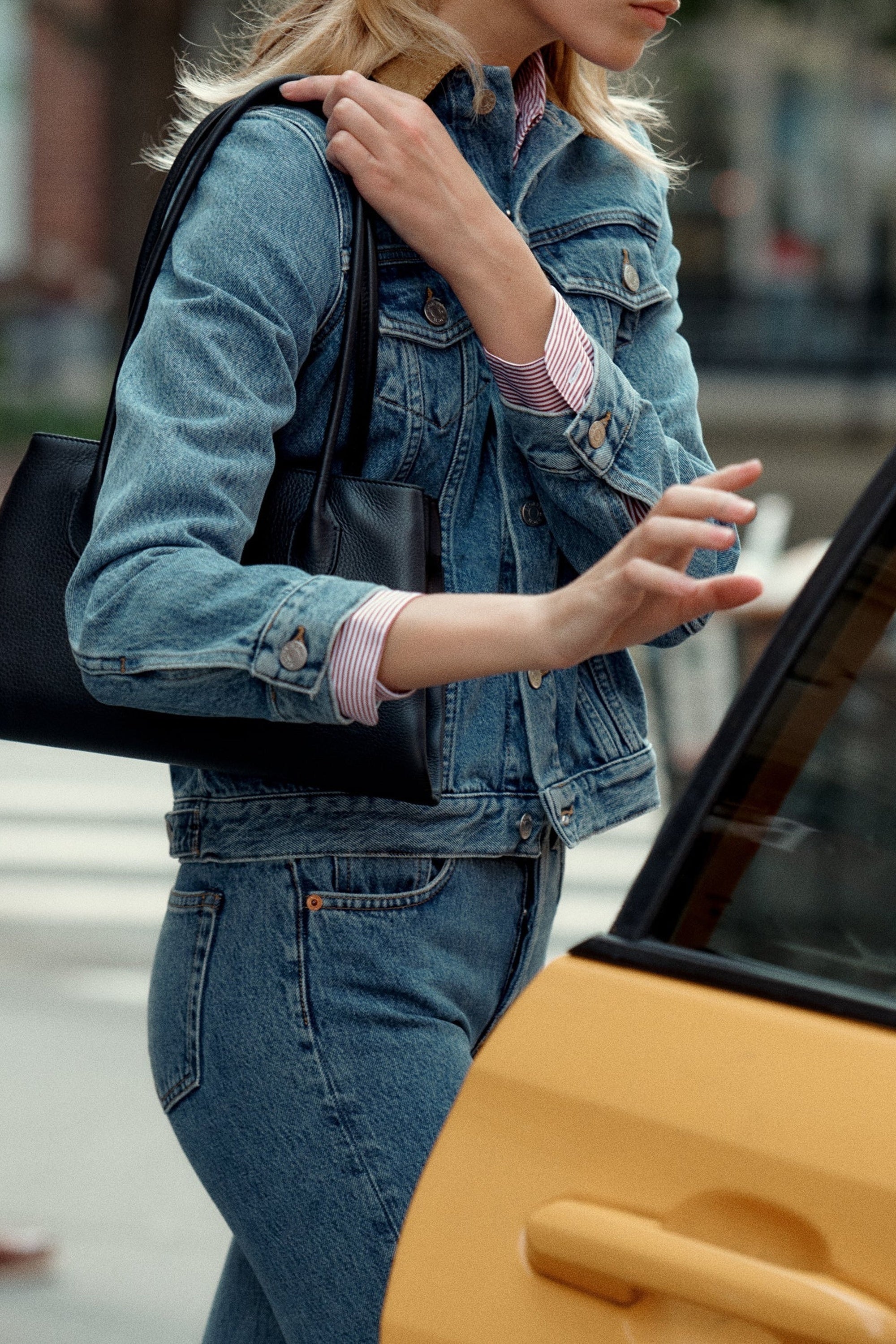 Pantalon droit vintage en denim - Old